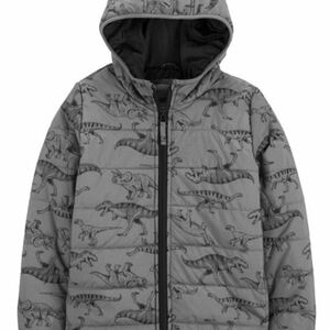 Boys Size 12 Carters dinosaur jacket coat puffer boys packable matching